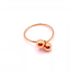 Złoty pierścionek Kulki PR.583 W:1,61gr R.15 InterSKLEP