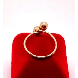 Złoty pierścionek Kulki PR.583 W:1,61gr R.15 InterSKLEP