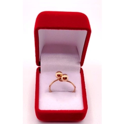 Złoty pierścionek Kulki PR.583 W:1,61gr R.15 InterSKLEP