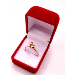 Złoty pierścionek Kulki PR.583 W:1,61gr R.15 InterSKLEP