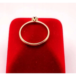 Złoty pierścionek z Cyrkonią PR.585 W:1,15gr R.8 InterSKLEP