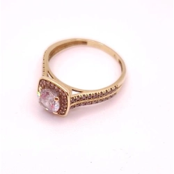 Złoty pierścionek z Cyrkoniami PR.375 W:2,17gr R.16 InterSKLEP