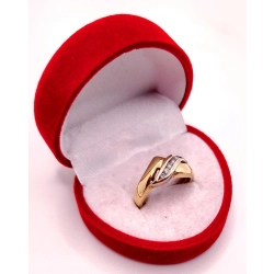 Złoty pierścionek z Cyrkoniami PR.585 W:4,14gr R.11 InterSKLEP