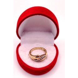 Złoty pierścionek z Cyrkoniami PR.585 W:4,14gr R.11 InterSKLEP