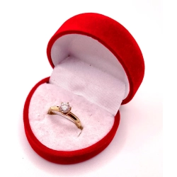 Złoty pierścionek z Cyrkonią PR.585 W:2,37gr R.9 InterSKLEP