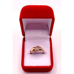 Złoty pierścionek z Cyrkoniami PR.585 W:1,25gr R.11 InterSKLEP