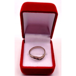 Złoty pierścionek z Cyrkoniami PR.585 W:1,93gr R.11 InterSKLEP