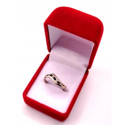 Złoty pierścionek z Cyrkoniami PR.585 W:1,93gr R.11 InterSKLEP