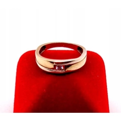 Złoty pierścionek z Cyrkonią PR.585 W:1,72gr R.9 InterSKLEP