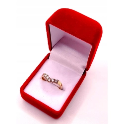 Złoty pierścionek z Cyrkoniami PR.585 W:1,97gr R.11 InterSKLEP