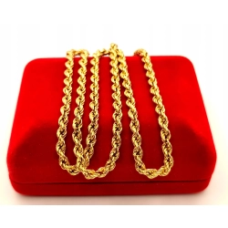 Złoty łańcuszek Kordel Pr.585 W:6,94gr Dł:47cm Szer:4mm