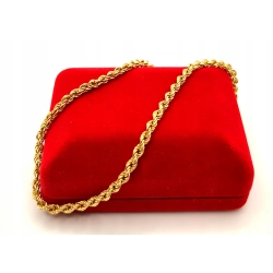 Złoty łańcuszek Kordel Pr.585 W:6,94gr Dł:47cm Szer:4mm