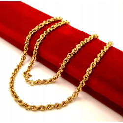 Złoty łańcuszek Kordel Pr.585 W:6,94gr Dł:47cm Szer:4mm