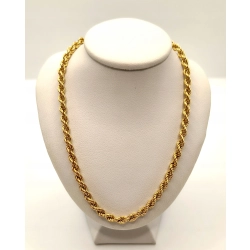 Złoty łańcuszek Kordel Pr.585 W:6,94gr Dł:47cm Szer:4mm