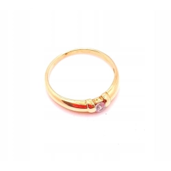 Złoty pierścionek z Cyrkonią PR.585 W:2,08gr R.16 InterSKLEP