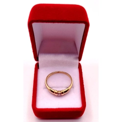 Złoty pierścionek z Cyrkonią PR.585 W:2,08gr R.16 InterSKLEP