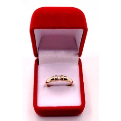 Złoty pierścionek z Cyrkonią PR.585 W:2,08gr R.16 InterSKLEP