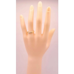 Złoty pierścionek z Cyrkonią PR.585 W:2,08gr R.16 InterSKLEP