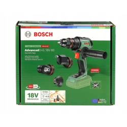 WKRĘTARKA ADVANCEDDRILL 18V-80 BOSCH BEZSZCZOTKOWA KORPUS + 4 uchwyty