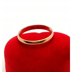 Złota obrączka szer.3mm Pr.585 W:3,24gr Roz.28