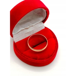 Złota obrączka Szer.5mm Pr.585 W:3,74gr Roz.22