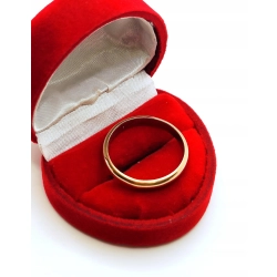 Złota obrączka szer.3mm Pr.585 W:3,95gr Roz.25