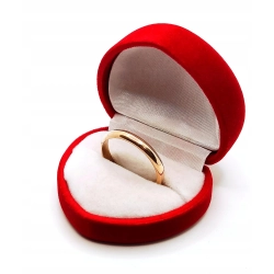 Złota obrączka szer.3mm Pr.585 W:3,95gr Roz.25