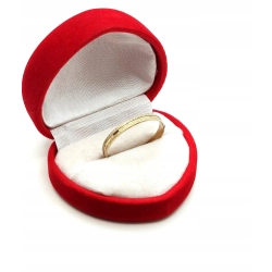 Złota obrączka zdobiona Szer.3mm Pr.333 W:1,27gr Roz.26