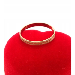 Złota obrączka zdobiona Szer.3mm Pr.333 W:1,27gr Roz.26