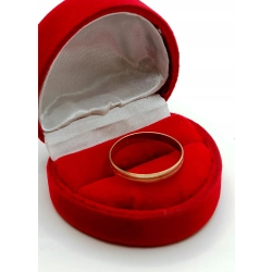 Złota obrączka zdobiona Szer.3mm Pr.333 W:1,01gr Roz.20