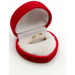 Złota obrączka zdobiona Szer.3mm Pr.333 W:1,01gr Roz.20