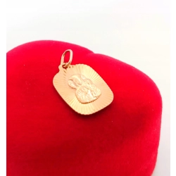 Złota zawieszka medalik blaszka z Maryją Pr.585 W:1,06gr Nowa