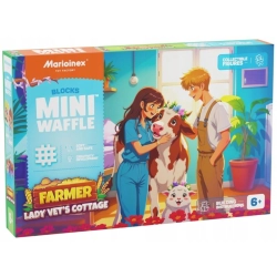 Marioinex klocki WAFFLE mini FARMER - Domek Pani weterynarz, 100 elementów