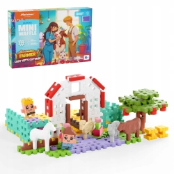 Marioinex klocki WAFFLE mini FARMER - Domek Pani weterynarz, 100 elementów