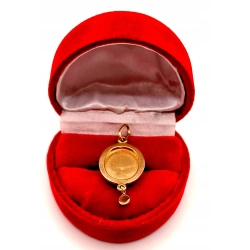 Złota zawieszka z Liściem PR.583 W;2,45gr InterSKLEP