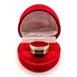 Złoty Sygnet z cyrkoniami PR.585 W:6,04gr R.17 InterSKLEP