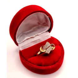 Złoty pierścionek z Cyrkoniami PR.585 W:2,34gr R.20 InterSKLEP