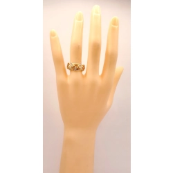 Złoty pierścionek z Cyrkoniami PR.585 W:2,66gr R.16 InterSKLEP