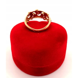 Złoty pierścionek z Cyrkoniami PR.585 W:2,66gr R.16 InterSKLEP