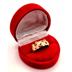 Złoty pierścionek z Cyrkoniami PR.585 W:2,66gr R.16 InterSKLEP