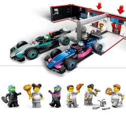 LEGO City 60444 F1 Garaż i bolidy Mercedes-AMG i Alpine