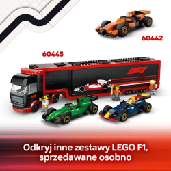 LEGO City 60444 F1 Garaż i bolidy Mercedes-AMG i Alpine