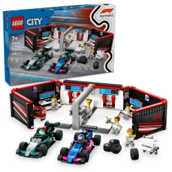 LEGO City 60444 F1 Garaż i bolidy Mercedes-AMG i Alpine