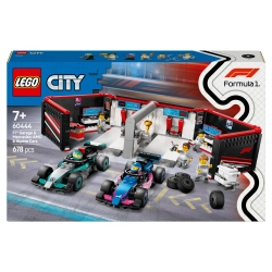LEGO City 60444 F1 Garaż i bolidy Mercedes-AMG i Alpine