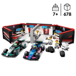 LEGO City 60444 F1 Garaż i bolidy Mercedes-AMG i Alpine