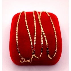 Złoty łańcuszek Blaszki PR.585 W:2,45gr Dł.42cm InterSKLEP