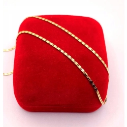 Złoty łańcuszek Blaszki PR.585 W:2,45gr Dł.42cm InterSKLEP