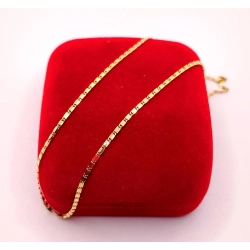 Złoty łańcuszek Blaszki PR.585 W:2,45gr Dł.42cm InterSKLEP