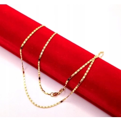 Złoty łańcuszek Blaszki PR.585 W:2,45gr Dł.42cm InterSKLEP