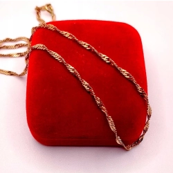 Złoty łańcuszek Singapur PR.585 W:4,48gr Dł.51cm InterSKLEP